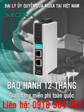 MGate MB3170-IEX - Bộ chuyển đổi Modbus Gateways 1 cổng RS232/485/422 sang Ethernet - Chứng nhận IECEx - Nhiệt độ hoạt động từ 0 đến 55C - Moxa  Việt Nam