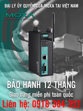 MGate W5108-T - Bộ Modbus / DNP3 1 cổng - WLAN 802.11 a / b / g / n (hỗ trợ các băng tần US / EU / Japan / China tương ứng) - Nhiệt độ hoạt động -40 đến 75 ° C - Moxa Việt Nam