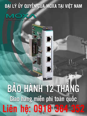 CM-600-4TX-BP - Mô-đun Fast Ethernet - 4 cổng đa chế độ 100BaseFX - Nhiệt độ hoạt động -40 đến 75 ° C - Moxa Việt Nam