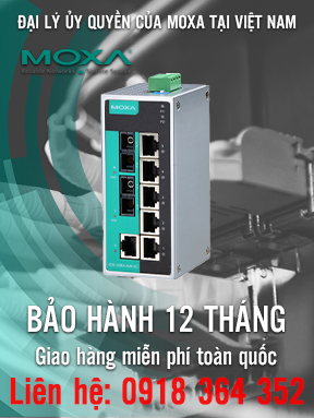 EDS-208A-MM-SC - Bộ chuyển mạch Ethernet không quản lý - 6 cổng 10 / 100BaseT (X) - 2 cổng đa chế độ 100BaseFX với đầu nối SC - Nhiệt độ hoạt động -10 đến 60 ° C - Moxa Việt Nam
