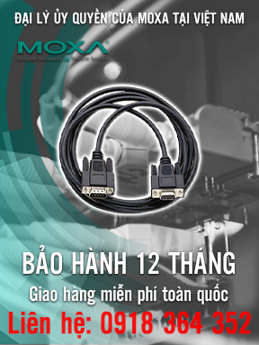 CBL-F9M9-150 - Cáp kết nối đầu DB9 cái đến DB9 đực - 150cm - Moxa Việt Nam