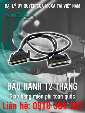 CBL-M62F62-150 - Cáp kết nối DB62M đến DB62F 150cm (sử dụng cho OPT8-M9) - Moxa Việt Nam