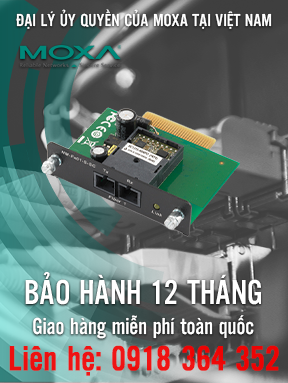 NM-FX01-S-SC-T - Mô-đun mở rộng mạng - Cổng sợi quang đầu nối SC chế độ đơn - Nhiệt độ hoạt động -40 đến 75  ℃ - Moxa Việt Nam