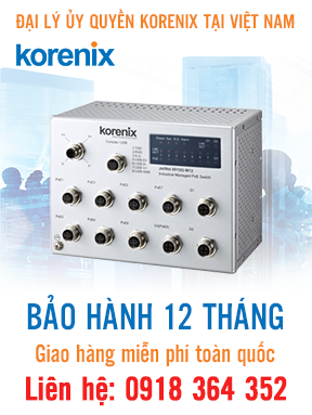 JetNet 6910G-M12 - Swith Ethernet Công nghiệp - Korenix Việt Nam