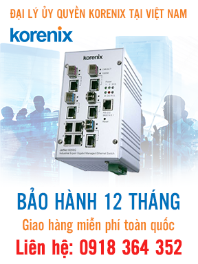 JetNet 6059G - Bộ chuyển mạch Ethernet 9 cổng Gigabit - Korenix Việt Nam