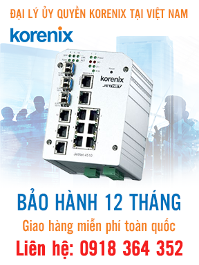 JetNet 4510 - Bộ chuyển mạch Fast Ethernet  10 cổng tich hợp quản lý - Korenix Việt Nam
