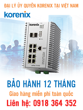 JetNet 7310G V2 - Bộ chuyển mạch Ethernet PoE 10 cổng Gigabit tích hợp quản lý - Korenix Việt Nam