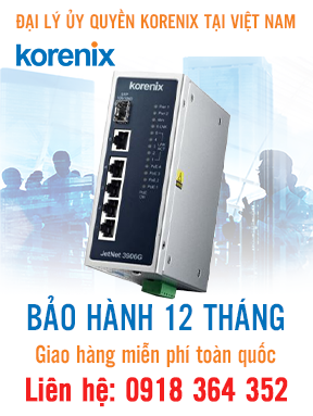 JetNet 3906G - Bộ chuyển mạch 6 cổng Gigabit IEEE802.3af / at - Korenix Việt Nam