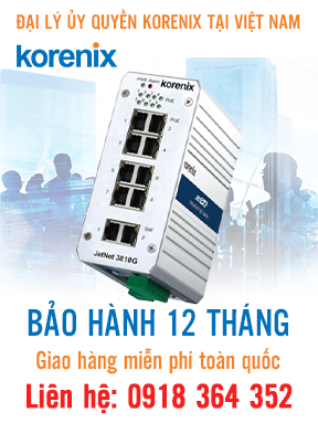 JetNet 3810G V2 - Bộ chuyển mạch Ethernet 10 , 2 cổng Gigabi - Korenix Việt Nam