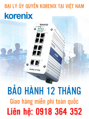JetNet 3710G - Bộ chuyển mạch Ethernet 10 cổng - Korenix Việt Nam