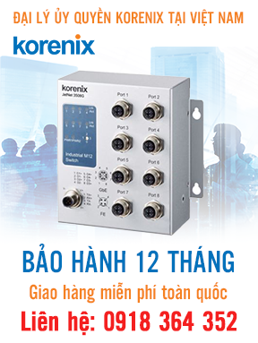 JetNet 3508G-LVDC - Bộ chuyển mạch Ethernet không quản lý - Korenix Việt Nam