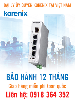JetNet 3205G-1F - Bộ chuyển mạch Ethernet 5 cổng Gigabit - Korenix Việt Nam
