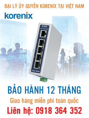 JetNet 3005G V2 - Bộ chuyển mạch Ethernet công nghiệp 5 cổng Gigabit - Korenix Việt Nam