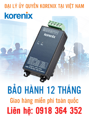 JetCon 1201 - Bộ chuyển đổi USB sang RS-422 / RS-485 - Korenix Việt Nam