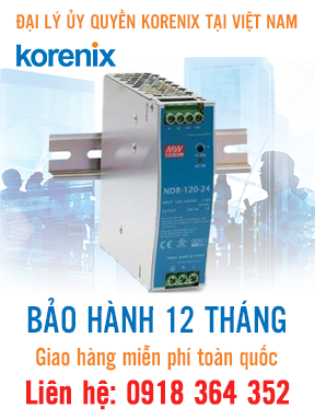 NDR-120-48 - Bộ nguồn chuyển mạch 120W 48VDC, đầu vào 90 ~ 264VAC - Korenix Việt Nam