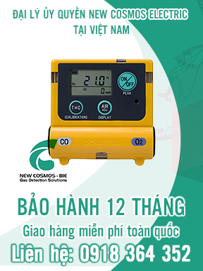 XOC-2200 - Máy đo CO/O2 cá nhân - Personal CO/O2 Monitor - New Cosmos Electric Việt Nam