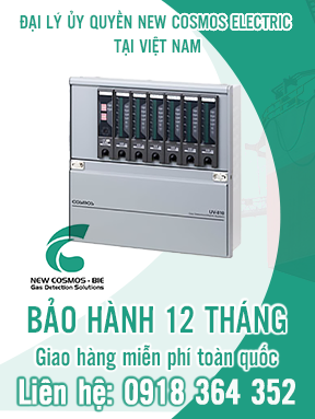 UV-810 - Hệ thống báo động loại khí đa điểm - Multi-point Type Gas Alarm System - New Cosmos Electric Việt Nam
