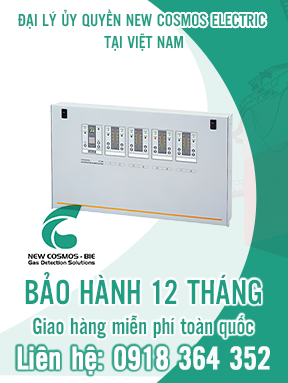 NV-500 - Hệ thống báo động khí  loại  đa điểm - Multi-point Type Gas Alarm System - New Cosmos Electric Việt Nam