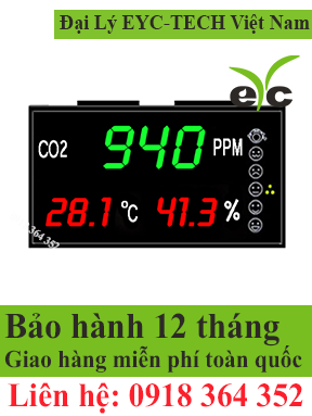 DMB03 3-in-1 Multifunction CO2 Indoor Air Quality Large LED Display / Monitor / Indicator EYC TECH Việt Nam STC Việt Nam