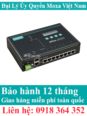 Nport 5610-8 ; Bộ chuyển đổi 8 cổng Serial RS232 sang 1 cổng Ethernet; Đại Lý Moxa Việt Nam