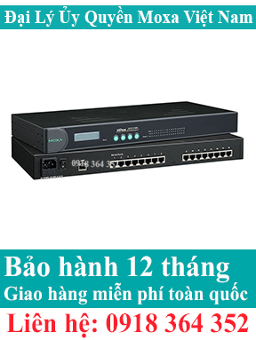 Nport 5610-16 ; Bộ chuyển đổi 16 cổng Serial RS232 sang 1 cổng Ethernet; Đại Lý Moxa Việt Nam