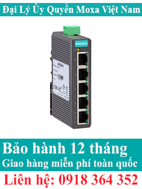 EDS-205 ; Switch mạng Công Nghiệp; 5 cổng tốc độ 10/100M; Đại Lý Moxa Việt Nam 