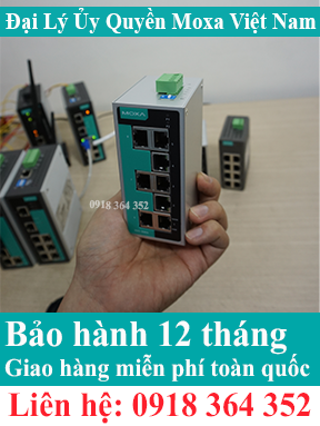 EDS-208A; Switch mạng Công Nghiệp; 5 cổng tốc độ 10/100M; Đại Lý Moxa Việt Nam 