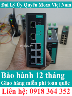 EDS-408A; Switch mạng Công Nghiệp; 16 cổng tốc độ 10/100M; Đại Lý Moxa Việt Nam