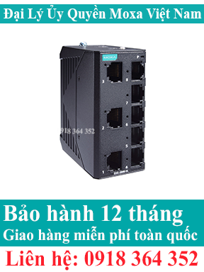 EDS-2008EL; Switch mạng công nghiệp; 8 cổng tốc độ 10/100M; Đại Lý Moxa Việt Nam