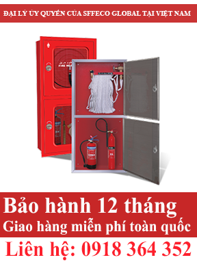 SF 900 - Double Door Vertical Cabinet - Hộp cứu hỏa 2 cửa dọc - Sffeco Flobal Việt Nam
