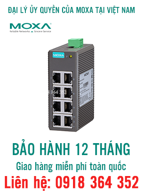 EDS-208-M-ST - Bộ chuyển mạch Ethernet công nghiệp - Unmanaged - 8 cổng - Đại lý switch mạng công nghiệp - Moxa Việt Nam