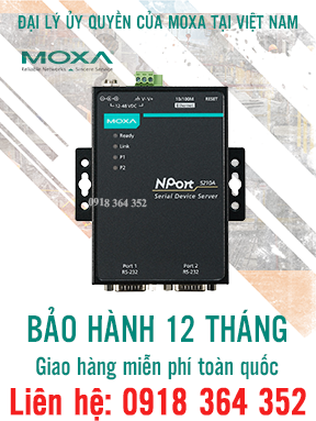 NPort 5210A - Bộ chuyển đổi 10/100M Ethernet sang 2 cổng RS-232 - Moxa Việt Nam
