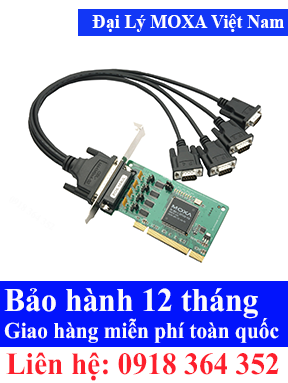 Card PCI chuyển đổi tín hiệu serial Model: POS-104UL-DB9M Moxa Việt Nam, Moxa ViệtNam