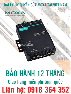 Mgate MB3280 - Bộ chuyển đổi Modbus Gateways 2 cổng RS232/422/485 sang Ethernet - Moxa Việt Nam