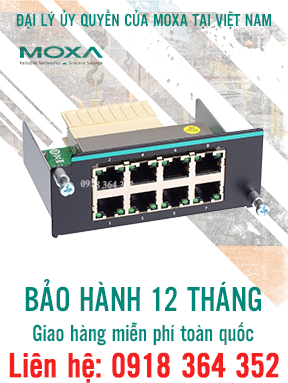 IM-6700A-8TX - Mô-đun Fast Ethernet với 8 cổng 10/100T (X) - Moxa Việt Nam