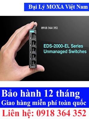 Thiết bị chuyển mạch Mini 5 cổng Fast Ethernet Model: EDS-2005-EL Moxa Việt Nam