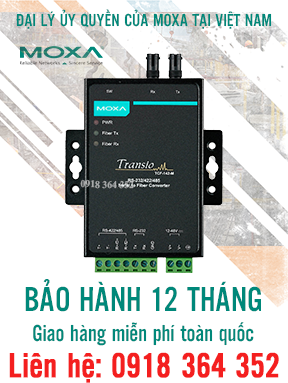 TCF-142-S-SC: Bộ chuyển đổi cổng nối tiếp RS232/485/422 sang quang giá rẻ, Đại lý Moxa Việt Nam