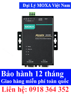 Thiết bị chuyển đổi giao thức mạng công nghiệp Model : MGate MB3280 Moxa Việt Nam, Moxa ViệtNam