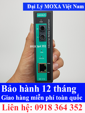 IMC-21A-M-ST: Industrial 10/100BaseT(X) to 100BaseFX Media Converter, multi-mode, ST fiber connector Moxa Việt Nam STC Việt Nam