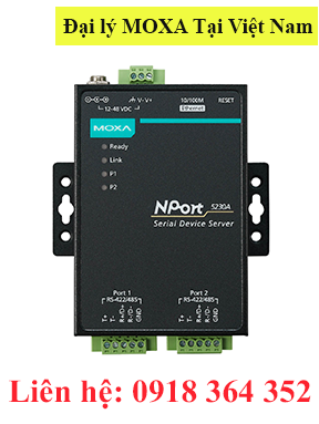NPort 5230A Bộ chuyển đổi 2 cổng RS232/485/422 sang Ethernet Moxa Việt Nam Moxa Vietnam