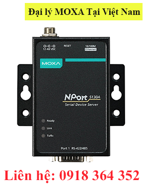 NPort 5130A Bộ chuyển đổi 1 cổng RS485/422 sang Ethernet Moxa Việt Nam