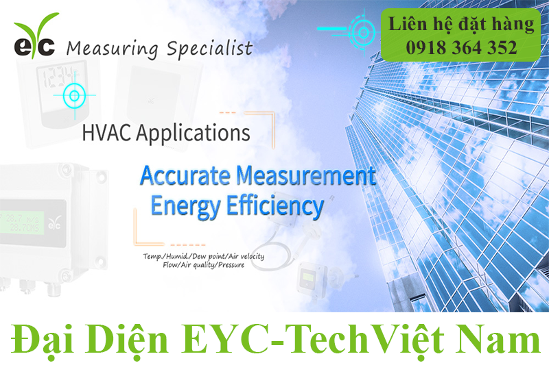 Thiết bị đo lường eYc ứng dụng công nghiệp  cho hệ thống tiết kiệm năng lượng HVAC trong tòa nhà thông minh