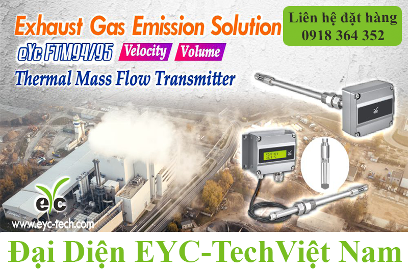 Làm thế nào ứng dụng bộ đo tốc độ / thể tích không khí  của EYC TECH Việt Nam trong tháp than hoạt tính - Giải pháp phát thải khí thải