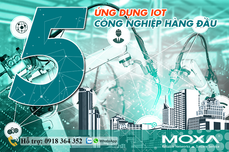 5 ỨNG DỤNG IOT CÔNG NGHIỆP HÀNG ĐẦU 