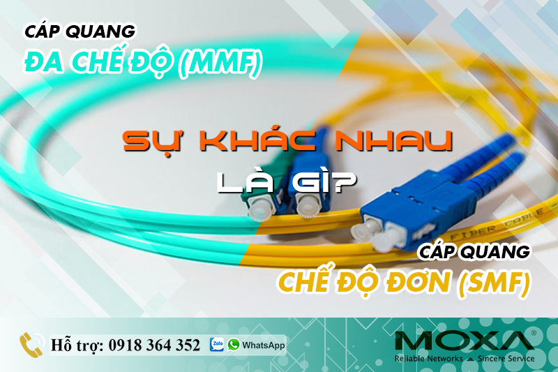 CÁP QUANG CHẾ ĐỘ ĐƠN (SMF) VÀ ĐA CHẾ ĐỘ (MMF) KHÁC NHAU NHƯ THẾ NÀO?