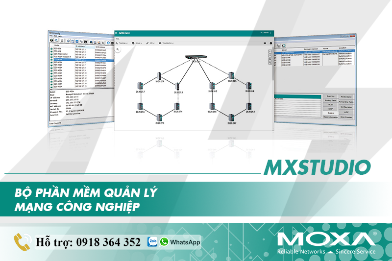 BỘ PHẦN MỀM QUẢN LÝ MẠNG CÔNG NGHIỆP MXSTUDIO