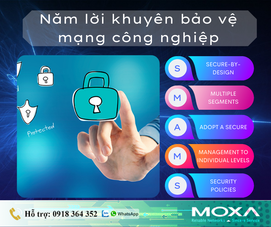 Năm lời khuyên từ các chuyên gia trong ngành để giúp bảo vệ mạng công nghiệp