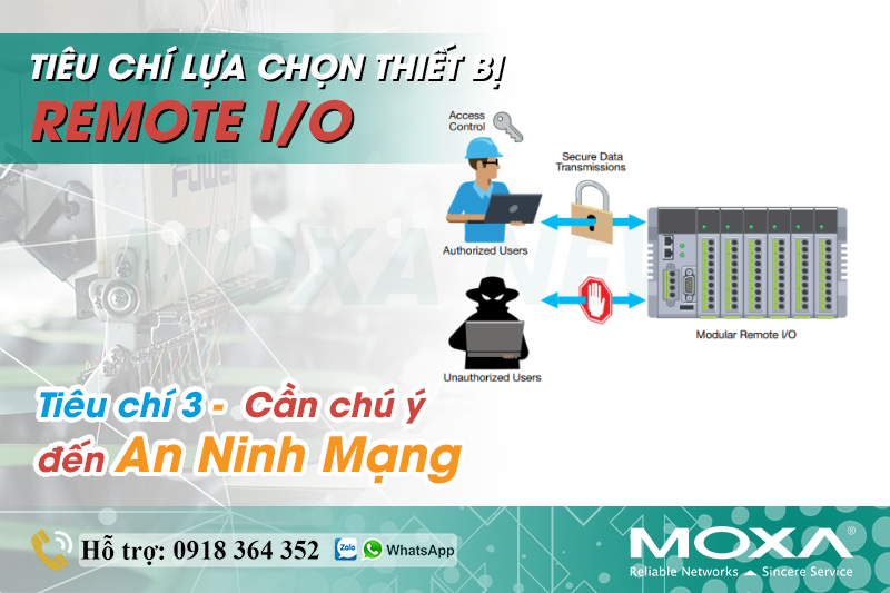 TIÊU CHÍ LỰA CHỌN THIẾT BỊ RMOTE I/O DẠNG MÔ-ĐUN