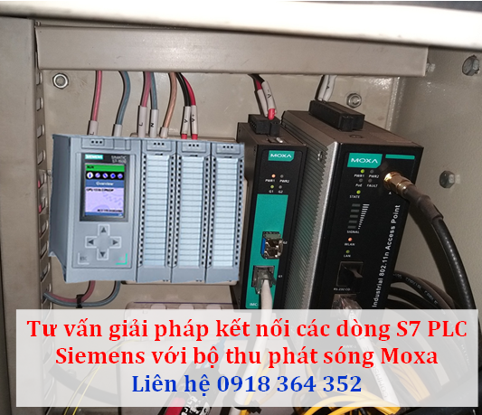 Truyền thông không dây cho PLC S7-1200, S7-1500 từ Moxa