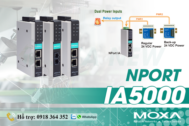 NPORT IA5000 - KHOẢNG CÁCH TRUYỀN LÊN ĐẾN 40KM MÀ VẪN ĐẢM BẢO AN TOÀN